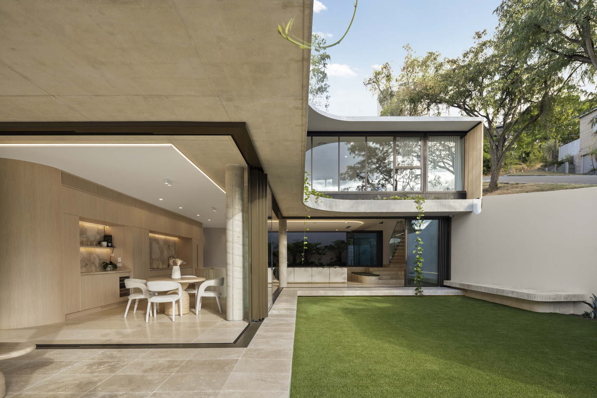 Private garden and covered entertaining terrace
