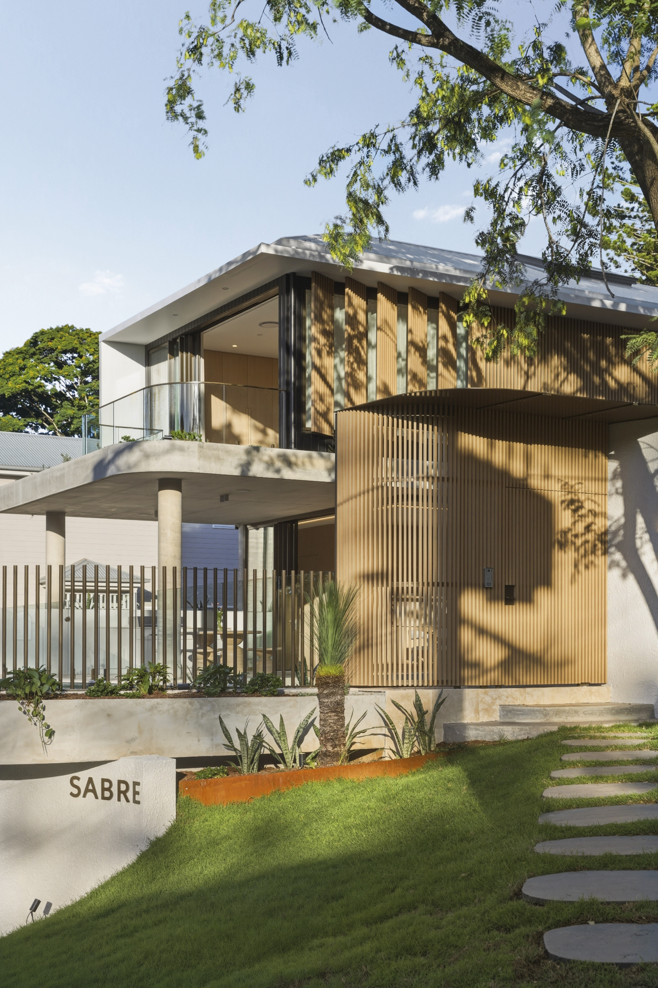 Sabre House exterior elevation from the street